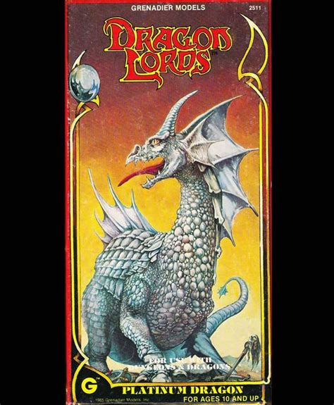 1985 dungeons and dragons boxed metal dragon models|VTG 1985 Grenadier Models Dragon Lords Platinum Dragon .